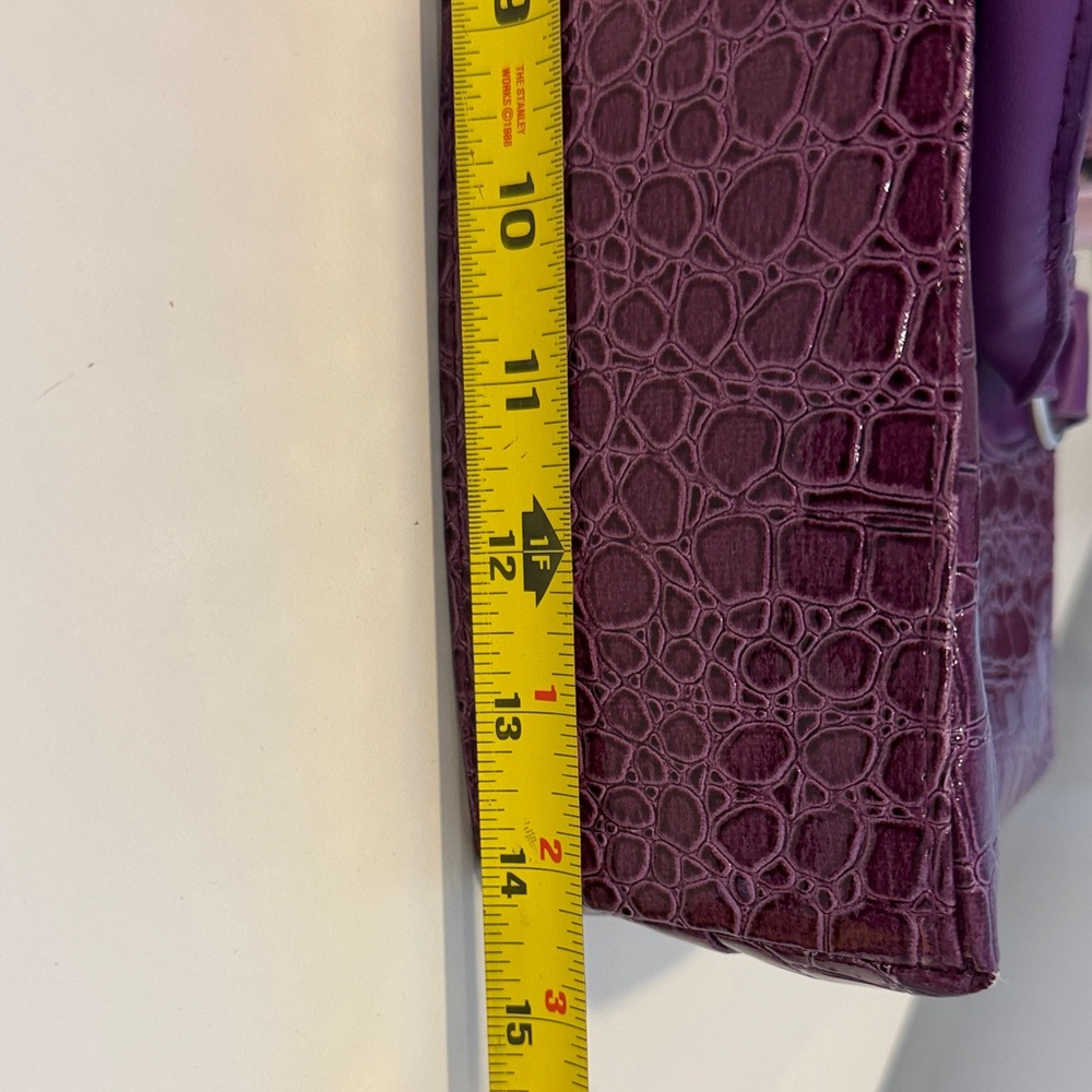 Primeware Purple Crocodile-Embossed Wine Tote Insulated Bag - Picture 7 of 7
